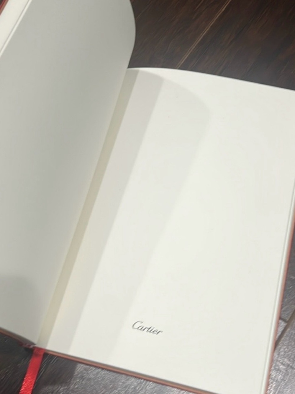 Cartier Red Leather Notebook - Picture 2 of 2